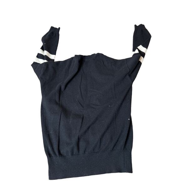 Philosophy sweater black white spell out SZ XS lightweight - Picture 7 of 7